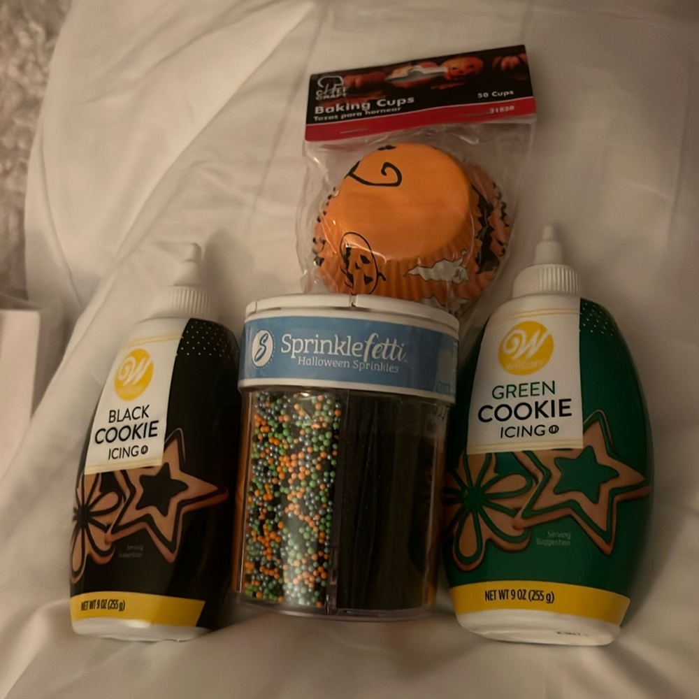 Halloween baking supplies